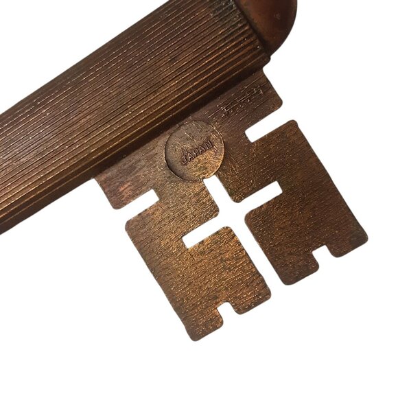 Vtg. Brass Metal Mercury Thermometer Skeleton Key. Los Angeles Hollywood - Picture 2 of 7